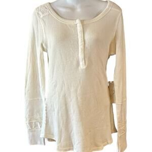 Idyllwind by Miranda Lambert Women’s Small Ivory Thermal Long Sleeve Top NWT